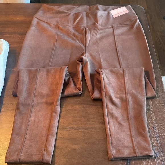 Brown Faux Suede Pull On Pants! - Picture 3 of 6